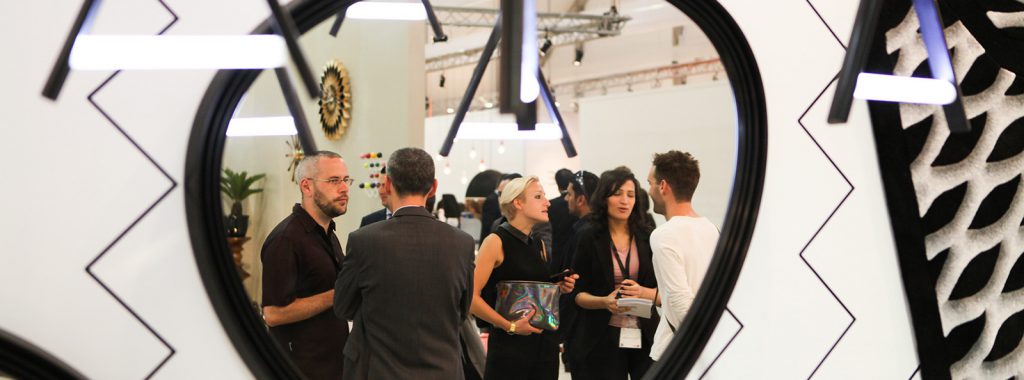 VIP's and guests visit Downtown Design 2013 in Dubai.